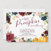 Kleine Kürbisbrunnendusche Einladung (Vorderseite)