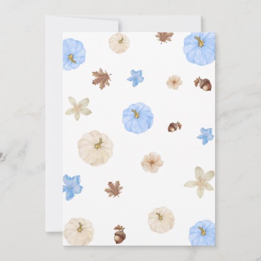 kleine Kürbisbrunnendusche Einladung (Rückseite)