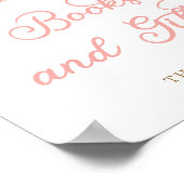 Kleine Kürbisbücher und Geschenke Kinderdusche Poster (Ecke)