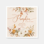 Kleine Kürbisdusche Serviette (Vorderseite)