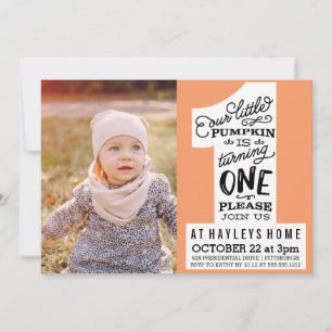 kleine Kürbisgeburtseinladung Einladung