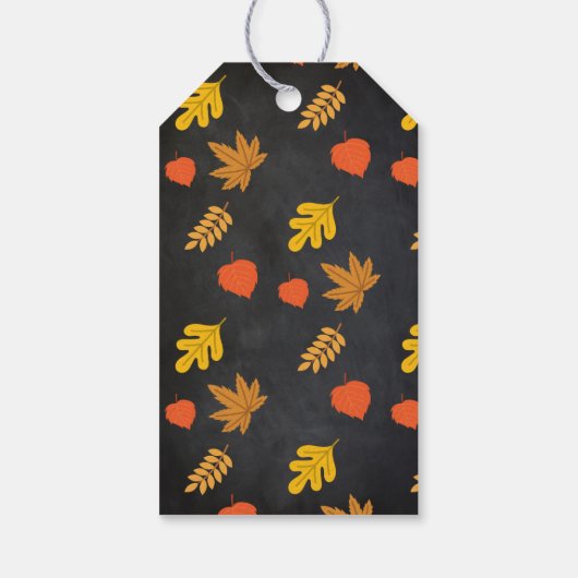 Kleine Kürbisgefältelanhänger Geschenkanhänger (Rückseite)