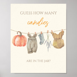 Kleine Kürbiskleider schätzen, wie viele Kanonen Poster