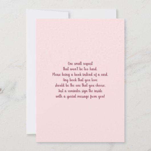 Kleine Kürbispampas Baby Dusche Einladung (Rückseite)