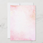 Kleine Kürbispink-Mädchen-Dusche Einladung (Rückseite)