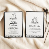 Kleine Kürbispuppe Duschköpfe & Blume Einladung