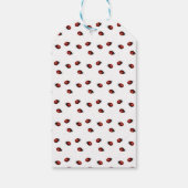 Kleine Ladybug Babydusche Geschenkanhänger (Rückseite)