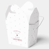 Kleine Ladybug Babydusche Geschenkschachtel (Geöffnet)