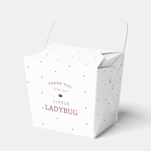 Kleine Ladybug Babydusche Geschenkschachtel (Vorderseite)