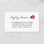 Kleine Ladybug Display-Dusche Begleitkarte (Vorderseite)
