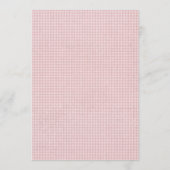 Kleine Ladybug-Gingham-Baby-Party Einladung (Rückseite)