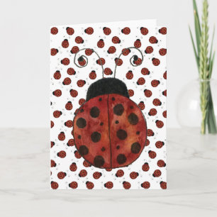 Kleine Ladybug-Karte Karte