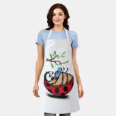 Kleine Ladybug mit Schürze-Handy-Geschenkspass Schürze (Getragen)