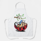 Kleine Ladybug mit Schürze-Handy-Geschenkspass Schürze (Vorderseite)