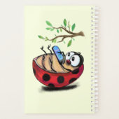 Kleine Ladybug mit Telefonplaner-Frühjahr Planer (Rückseite)