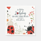 Kleine Ladybug Spring Baby Dusche Serviette (Vorderseite)