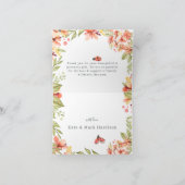 Kleine Ladybugs| Spring Floral Vielen Dank Dankeskarte (Innenseite)