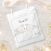 Kleine Lamb Twins Baby Dusche Geschenktütchen (Ausgeschnitten)
