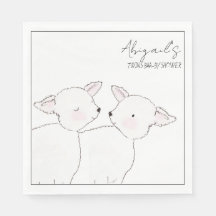 Kleine Lamb Twins Baby Dusche