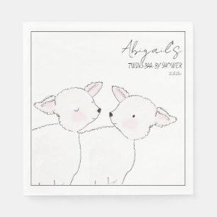 Kleine Lamb Twins Baby Dusche Serviette
