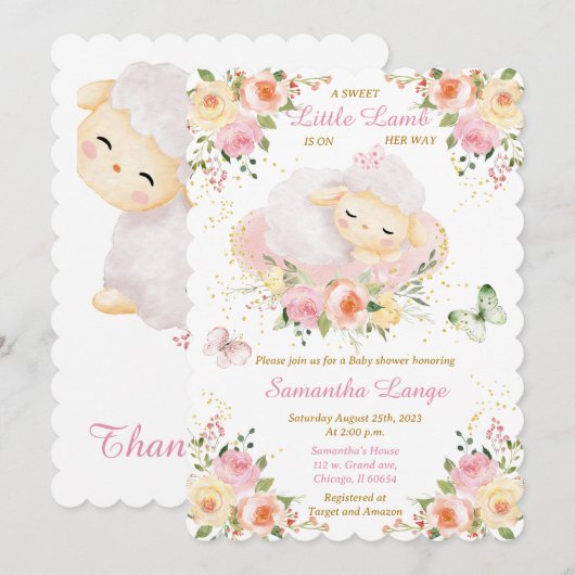 Kleine Lambdusche Einladung (Vorne/Hinten)