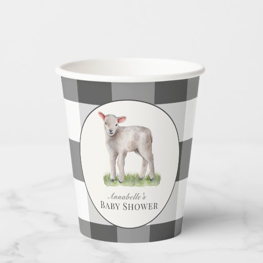 Kleine Lambdusche Pappbecher (Vorderseite)