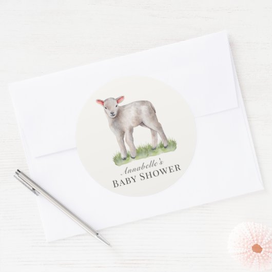 Kleine Lambdusche Runder Aufkleber (Umschlag)