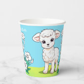 Kleine Lambepapieraufnahmen Pappbecher (Rückseite)