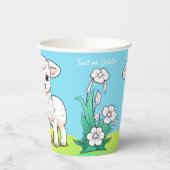 Kleine Lambepapieraufnahmen Pappbecher (Links)