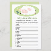 Kleine Lamm Baby Animals Name Game (Vorne/Hinten)