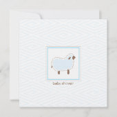 Kleine Lamm-Babydusche Einladung (Vorderseite)