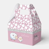 Kleine Lamm-Babydusche Geschenkschachtel (Rückseite)