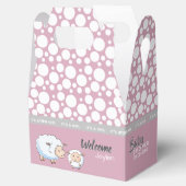 Kleine Lamm-Babydusche Geschenkschachtel (Geöffnet)