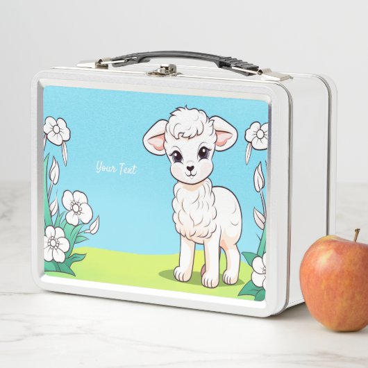 Kleine Lamm Metal Lunch Box (Beispiel)