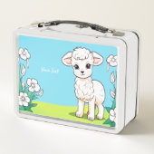 Kleine Lamm Metal Lunch Box (Rückseite)