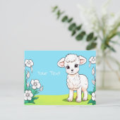 Kleine Lamm Postkarte (Stehend Vorderseite)