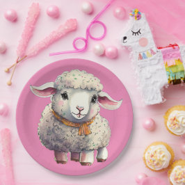 Kleine Lamm-Teller, 9" Papierplatte Pappteller