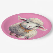 Kleine Lamm-Teller, 9" Papierplatte Pappteller (Schrägansicht)