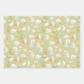 Kleine Lämmer und Bunnies Geschenkpapier Set (Vorderseite 3)