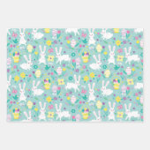 Kleine Lämmer und Bunnies Geschenkpapier Set (Vorderseite)