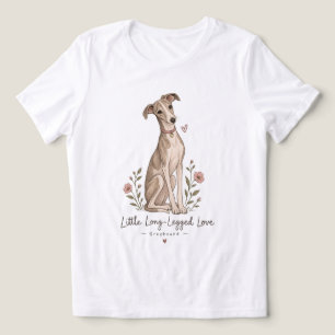 Kleine Langbeinige Liebe - Süßes Windhund-Hund-Shi Tri-Blend Shirt