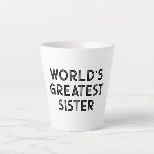 Kleine, latte Tasse für die größte Schwester der W (Vorderseite)