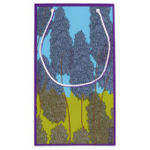 Kleine Lavendel-Geschenktasche Geschenktüte (Rückseite)