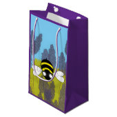 Kleine Lavendel-Geschenktasche Geschenktüte (Vorderseite Schrägansicht)