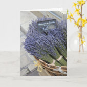 Kleine Lavendelsträuße Karte (Gelbe Blume)