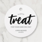 Kleine Leckerei für Ihre Dance Feet Wedding Geschenkanhänger (Vorderseite)