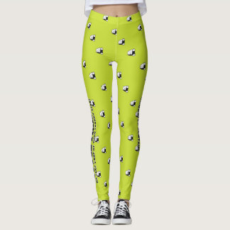 Kleine Leggings aus Trash - gelb