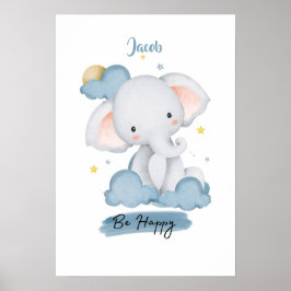 Kleine Lektionen Elefant aus der Cloud Poster