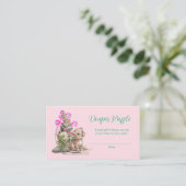Kleine Leopard Babydusche Windeln Raffle Tickets Begleitkarte (Stehend Vorderseite)
