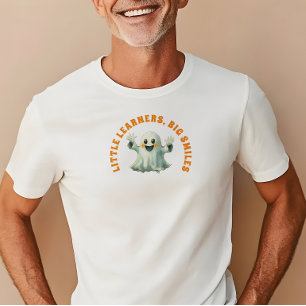Kleine Lerner Große Lächeln Halloween-Lehrer T-Shirt